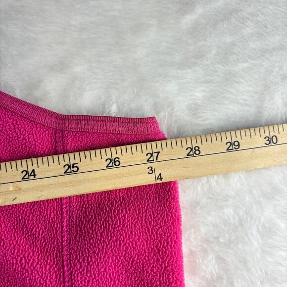 Woman Within Fleece Vest Women's 1X Fleece Pink Cozy - Picture 5 of 6